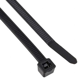 CABLE TIE 12"L 50LB BLACK (Pack of 100) (T50I0UVC2)