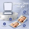MIRRORVANA 10X Magnifying Makeup Mirror for Travel - Mini, 10X/1X
