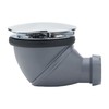 Wirquin James 30723674 Shower Drain D90 with 360° Pivoting Outlet