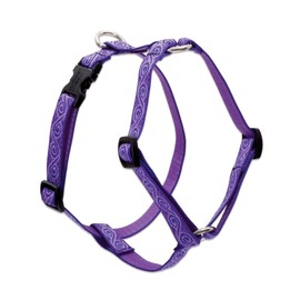 LupinePet Originals 3/4" Jelly Roll 20-32" Adjustable Roman Dog Harness for Medium Dogs