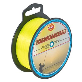 WFT Target Fish Surf 250 m 0.40 mm 11.5 kg Yellow Fishing Line for Surf Fishing for Cod and Flatfish, Monofilament Line