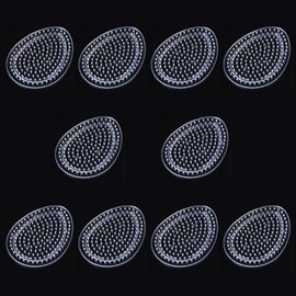 Ironing Beads Plates Ironing Beads Stencils Ironing Beads Moulds Ironing Beads Pegboards Transparent Egg Shape Pin Plates for Ironing Beads Suitable for DIY Projects (9 x 7 cm) 10 Items