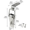LUORNG 4PCS 90mm Length Stainless Steel 90 Degree Right Angle