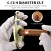 CIGARLOONG Cigar Cutter V-Cut Stainless Steel Blade Portable Pocket Size