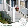 5 x 5 Post Cap & Base Set, Vinyl Fence