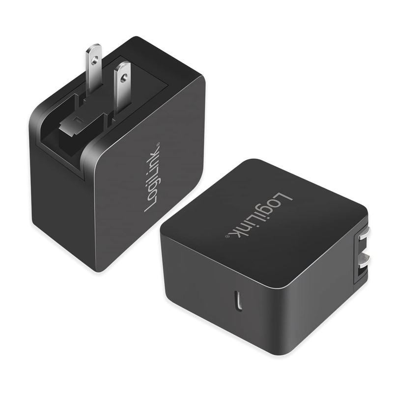 LogiLink GaN (Gallium Nitride) USB Fast Charge Travel Adapter 65W
