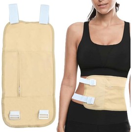 Castor Oil Pack Wrap Reusable Castor Oil Pack Kit, Adjustable Elastic Strap Machine Washable Anti Oil Leak (Velcro set)