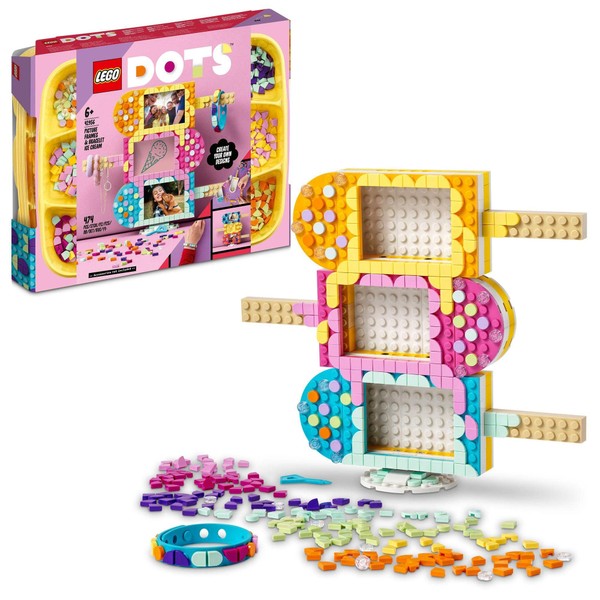 LEGO 41956 Dots Photo Frame & Bracelet, Ice Cream, Toy