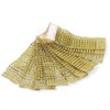 SwirlColor 20 pieces Bling Rhinestone Napkin Rings (Golden)