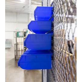 DJC Supply Heavy Duty Storage Bin Set & Steel Panel for Hanging Bin, Wall Mountable Steel Rolled Panel, 20 Bins included, Great for organzing Tools, Parts, and More. (36"X18" Wall Panel Set)