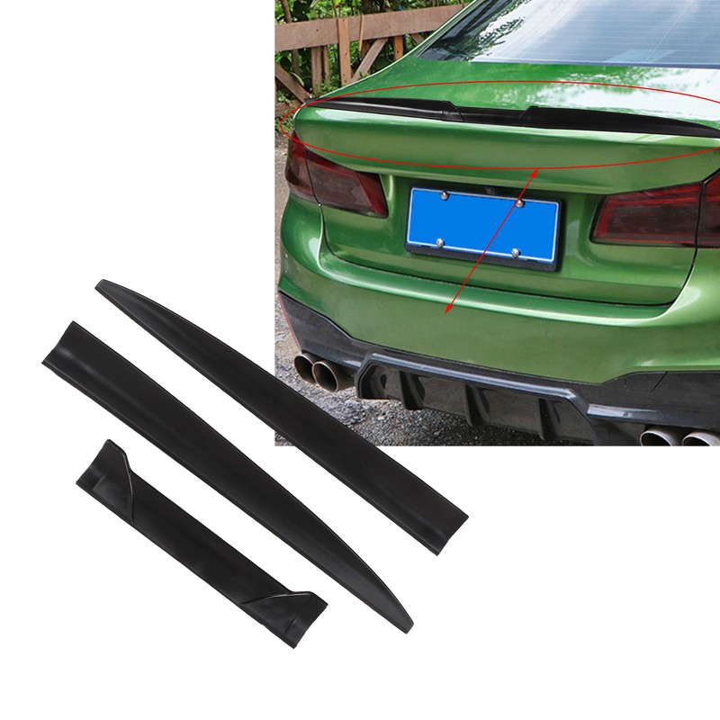 3PCS Car Universal Spoiler Thermal Stability Strong Grip Lightweight Rear