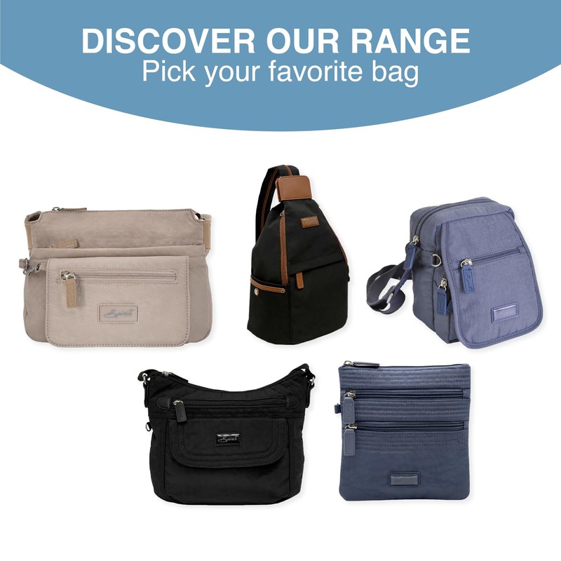 Spirit - Nylon Waterproof Crossbody Shoulder Bag - Unisex Lightweight