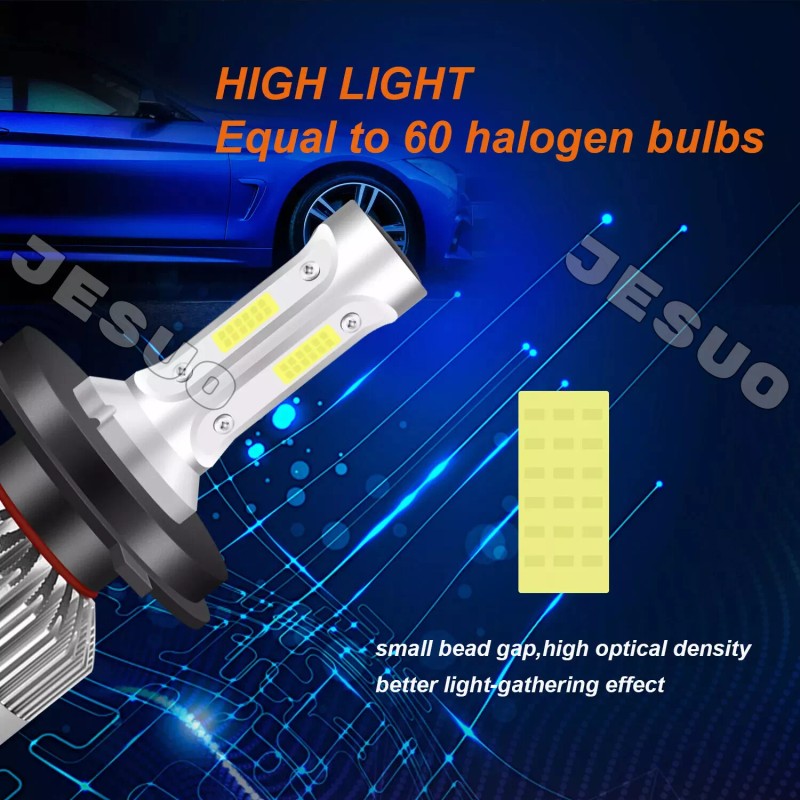 JESUO 4pcs 5.75" LED Headlights Hi/Lo Beam For 1958-1975 Oldsmobile