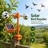 Solar Bird Repeller for Gardens – 3-in-1 Motion, Reflective Flash