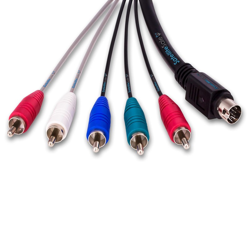 SatelliteSale Audio Video 10 Pin Component DirecTV Replacement Cable Universal
