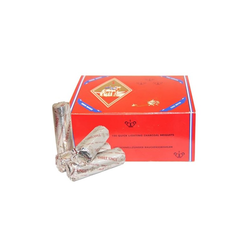 Eltahan Three Kings Instant Charcoal Coals 10 Roll 10 coals