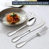 LIANYU Superior 18/10 Silverware Flatware Set for 12, 60-Piece Stainless