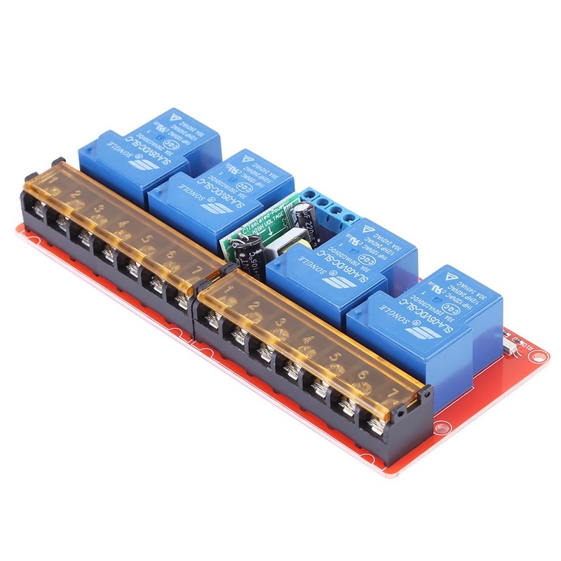 4 Channel Relay Module High Low Level Trigger DC 5V
