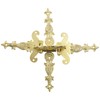 Unlorspy 4Pcs Antique Gold Medieval Door Hinges, 4.45" x 2.72"