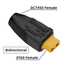 NFHK Adapter XT60 Female SC100 Protocol to DC 7.4x5.0mm Female Fast Charging Adapter for RC Lipo Battery Quadcopter Multicopter Aeromodelling