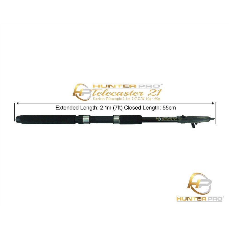 6ft or 8ft Telescopic Fishing Rod Travel Pike Stalking Spinning
