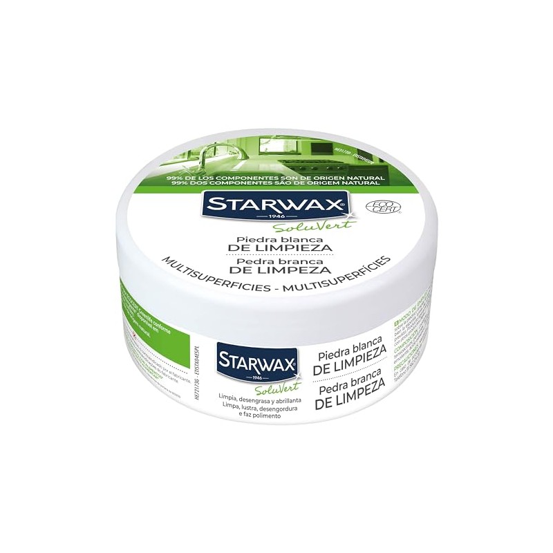STARWAX 95228 White Multi-Purpose Stone 375 g 100% Natural Origin