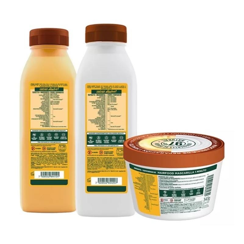 Garnier Kit Garnier Fructis Hair Food Coco Rutina Completa Pelo