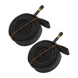 48mm Schrader Valve Inner Tube, 700x23c Inner Tube Shock Absorption 2 Pack Sealing Impact Resistant with 2 Tire Levers for Road Bike for Mountain Bike