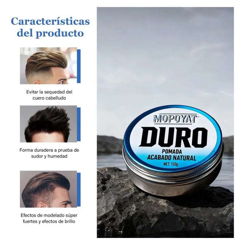 Cera Para Peinar Fijación Duradera Look Natural Anti Grasa