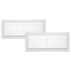 Vent Systems 3" x 10" Inch (Opening Dimensions) White -