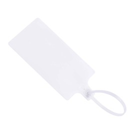 sourcing map Plastic Zip Ties Seals Anti-Tamper 255mm Length Large Size for Container Luggage, White, Pack of 20