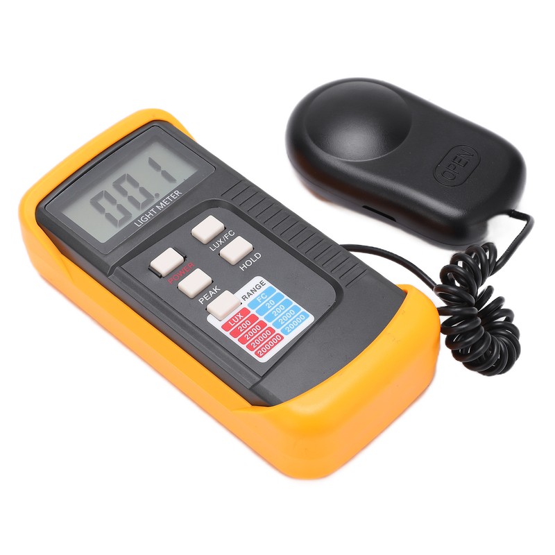 LX1330B Handheld Illuminance Meter Digital Light Meter Photometer 0.1 Lx~200000Lx