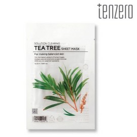 Ten Zero Tea Tree Sheet Mask 25ml x 10 Sheets Clearing Clear Skin Tea Tree Leaf Oil / 텐제로 티트리 시트 마스크 25ml x 10매 클리어링 맑은 피부 티트리잎오일