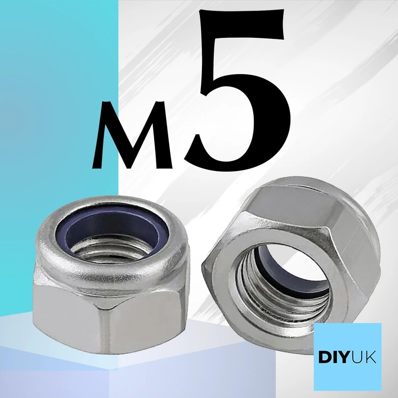 Premium Locking Nuts Nylon insert Lock Nut Steel Nyloc DIN