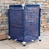 Pool Bins Rolling Pool Storage Organizer Bin, Medium (25.4" W