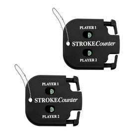 Jagowa 2PCS Mini Golf Score Counter Clicker with Dial Resetting Stroke Counter Portable Mini Golf Shot Counter with Key Chain