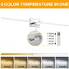 ZUZITO Modern Bathroom Vanity Light 48 inch, 32W Dimmable 5CCT