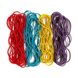 25Pcs Large Rubber Bands, Sturdy Thick & Stretchable Colorful Rubber Bands, Natural Elastic Bands for School Home Office Supplies Bank Document Organizing Industrial Crafts DIY Everyday Use 180mm