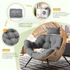DANGHOOGY Outdoor Egg Chair Cushion, Waterproof Egg Chair Replacement Cushion,