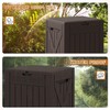 JUMMICO 52 Gallon Package Delivery Box for Outside, Resin Outdoor