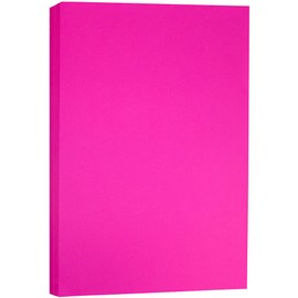 JAM PAPER Ledger 65lb Cardstock - 11 x 17 - Tabloid Coverstock - 176 gsm - Fuchsia - 50 Sheets/Pack