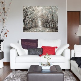 Fine Art Canvas Large Wall Art for Bedroom, Paintings, Wall Art Decor Paintings Pictures for Living Room Momentary Quiet Platinum Canvas Wall Decor by Artist Frank Parson 43 in x 32 in