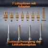 60W Digital Soldering Iron Kit with Threaded Insert Tips and