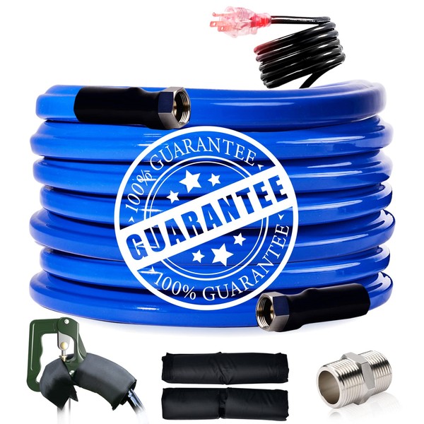 50FT,100FT,Heated Water Hose for Rv, -45 ℉ Freeze Protaction Heated Water Hose, Heat Garden Hoses, Rv Water Hose for Winter, Rv Accessories