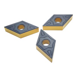 GREAT WALL DNMG431 Carbide Insert Cutter DNMG150404-PM CVD Coated Turning Inserts GW3025 Grade of GW3025 for Steel Semi-Finishing Turning Cutting,10pcs