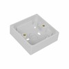 Status 25 mm 1 Gang Pattress Box - White (Pack
