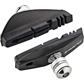 Clarks CPS250 Elite Road Brake Pads Integral Block W/ Angle Adjustment for Shimano, Tektro, 55 mm, Black