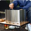 LiJuanWang Wind Protection Gas Stove, Foldable Aluminium Wind Protection Outdoor