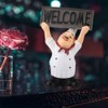 Restaurant Resin Cute Chef Figurine Miniature Statue Ornaments Welcome Board