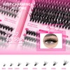Selawasty DIY Lash Extension Kit 640pcs Individual Lashes Clusters D